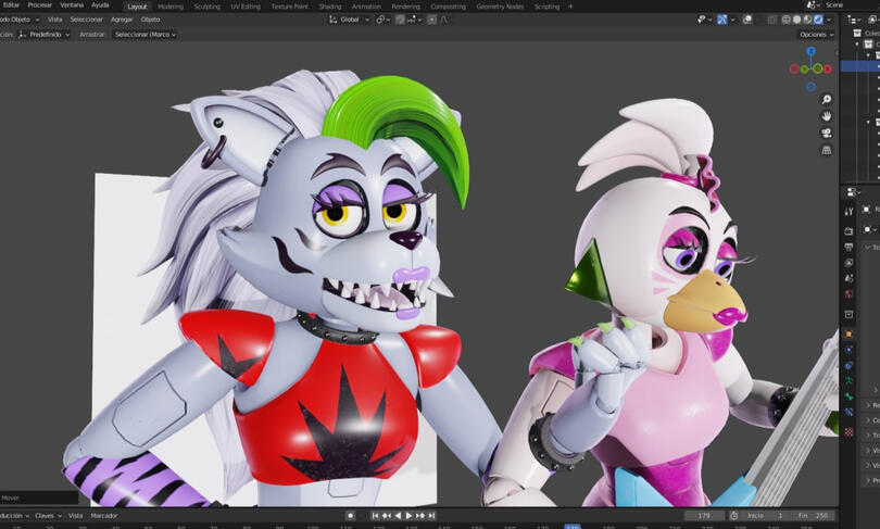 Roxanne & Chica Wip