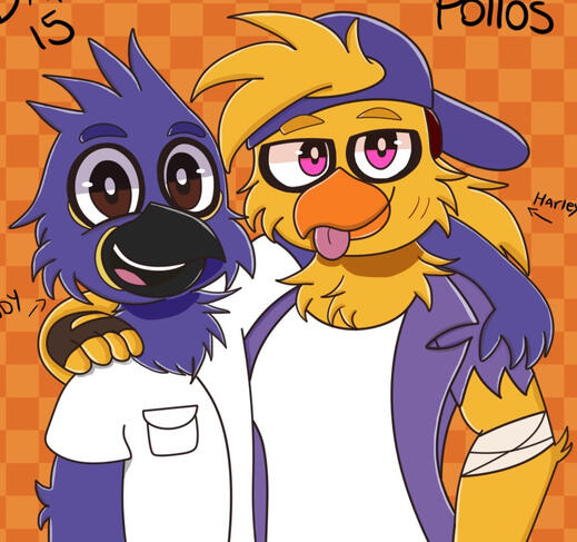 Chickens (Flat color)